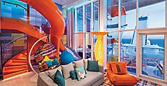 royal caribbean ultimate family suite ufs living room slide