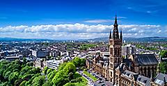 Cityscape in Glasgow, Scotland