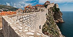 Seaside Walls in Dubrovnik, Croatia