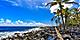 Ahalanui Beach on the Hawaiian Island nicknamed the Big Island. Hawaii.