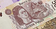 Mexican Pesos with Frida Kahlo