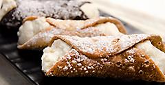 Traditional Italian Cannoli from a Boston Pastry
