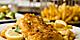 New England Fish and Chips Fried Cod and French Fries