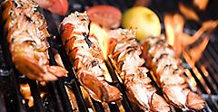 St. Maarten Roadside BBQ Lobster