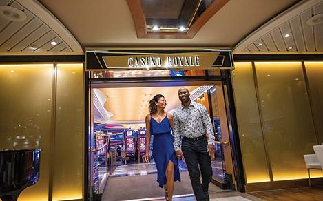 Casino Royale Entrance Couple on Date Night 