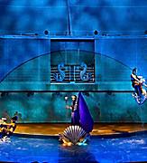 Performers on Stage during the Oceanaria Cruise Show on Adventure of the Seas