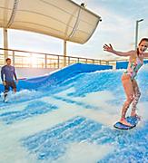 Woman Enjoying her Flowrider Private Lesson