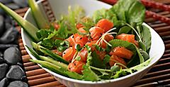 Salmon Salad with Watercress - Izumi Restaurant