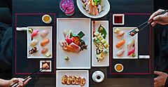 Izumi Table with assorted dishes