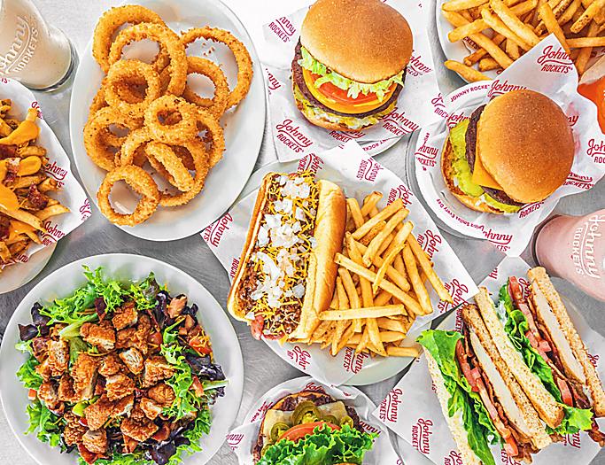 Johnny Rockets Burgers, Hot Dogs, Salads and Milkshakes