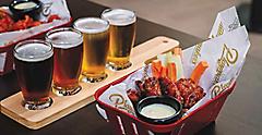 Playmakers Sports Bar & Arcade Chicken Wings Beer
