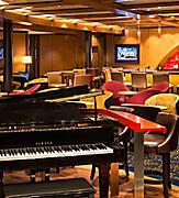 QN, Quantum of the Seas, public spaces, Schooner Bar, piano, entertainment, lounge, dining, drinks