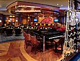 AN, Anthem of the Seas, Schooner Bar, lounge, piano, ship rigging decor, screens in back,