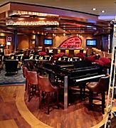 AN, Anthem of the Seas, Schooner Bar, lounge, piano, ship rigging decor, screens in back,