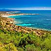 A picturesque coastal view in Corsica