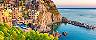 Amalfi Coast (Salerno), Italy Homes On Coastal Cliff