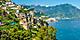 Amalfi Coast (Salerno), Italy Homes Lining A Lush Mountain