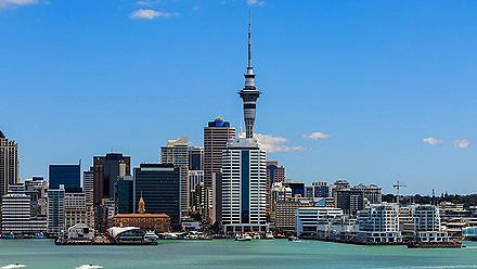 View of the Auckland, New Zealand cityscape