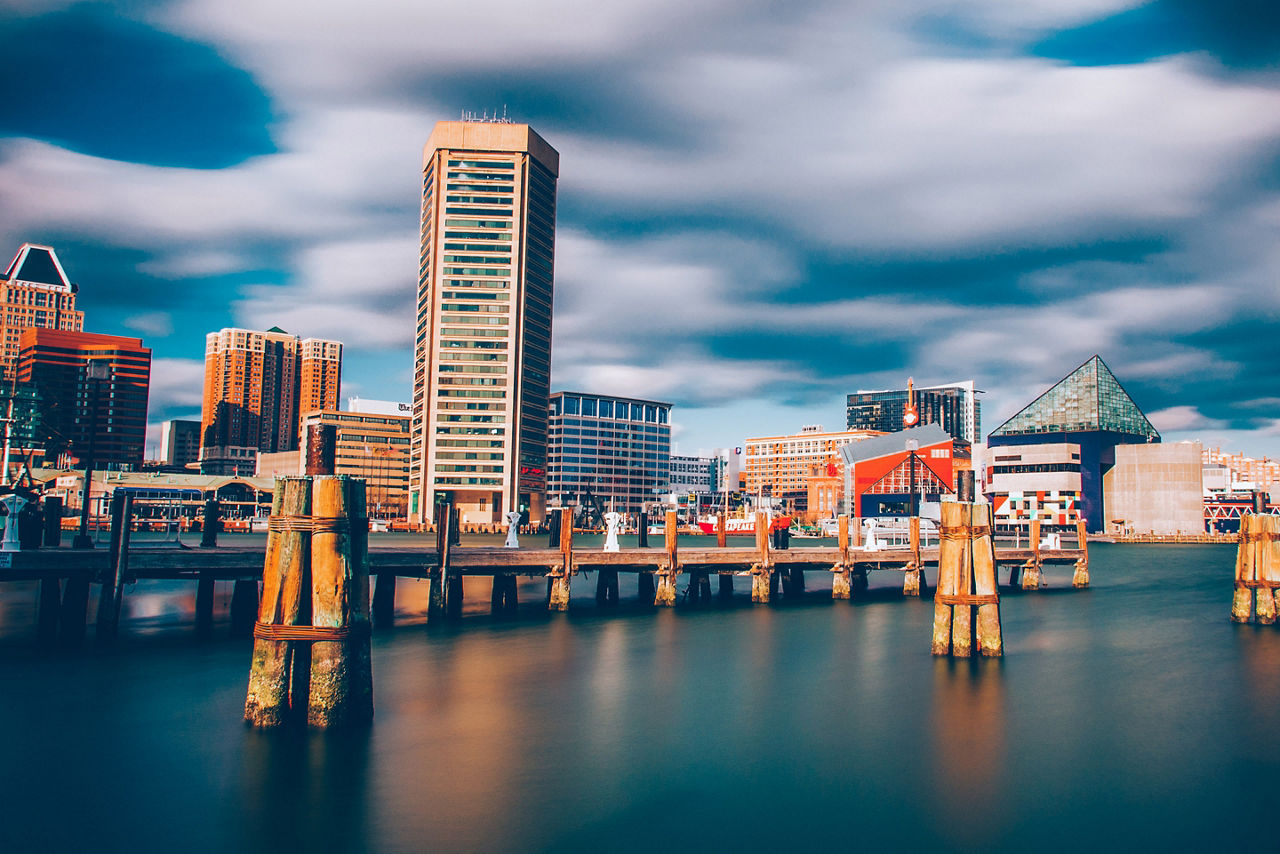 Inner Harbor Skyline, Baltimore, Maryland