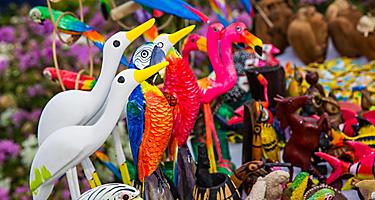 Assorted Colorful Souvenirs. Basseterre, St. Kitts Nevis 