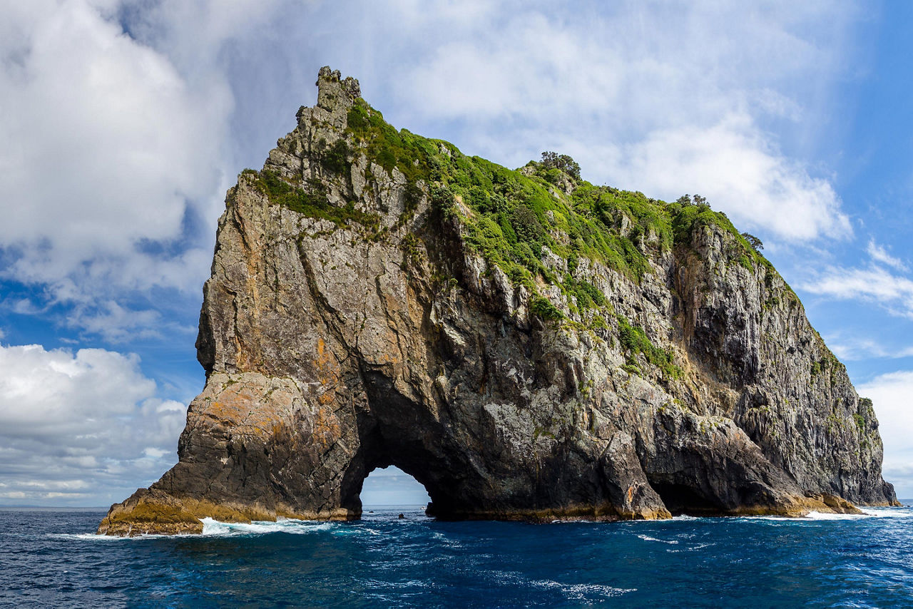 Hole in the rock in Bay of Islands, New Zealand