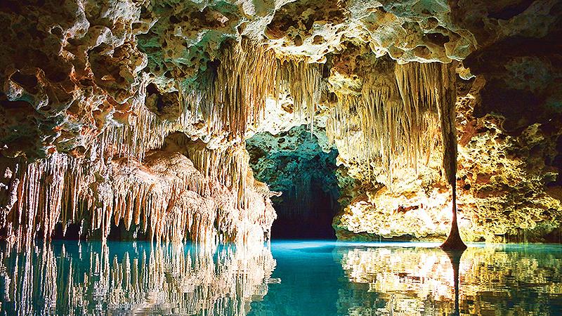 belize crystal caves limestone