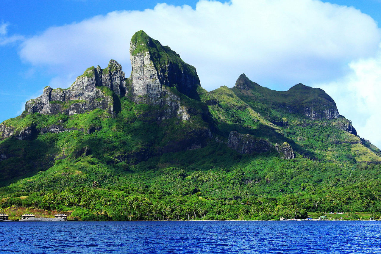 View of Mount Otemanu in Bora Bora, French Polynesia
