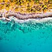 Aerial view of the Sunshine coast in Australia