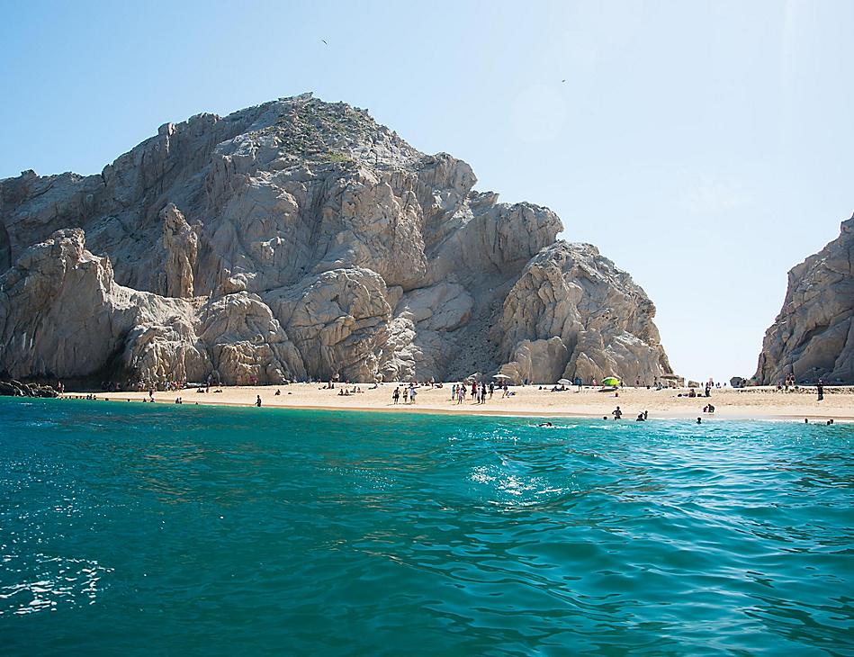 Cabo San Lucas, Mexico, Lovers beach view from sea