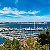 Aerial View of Harbor, Cannes, France 