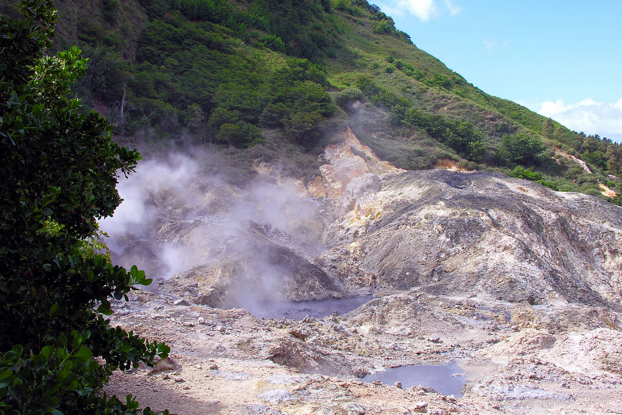 Castries St. Lucia Soufriere Volcano Sulphur Springs