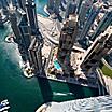 Dubai's futuristic skyscrapers from above