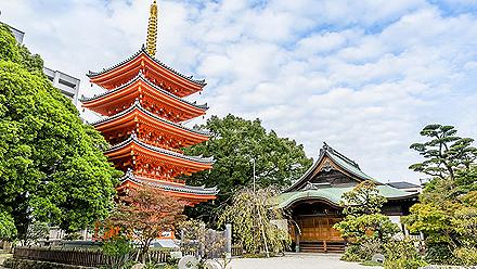 Tocho-ji temple or Fukuoka Giant Buddha temple in Fukuoka, Japan