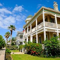 Victorian Houses in Wealthy Neighborhood, Galveston, Texas