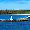 The Mcnabs Island Lighthouse in Halifax, Nova Scotia