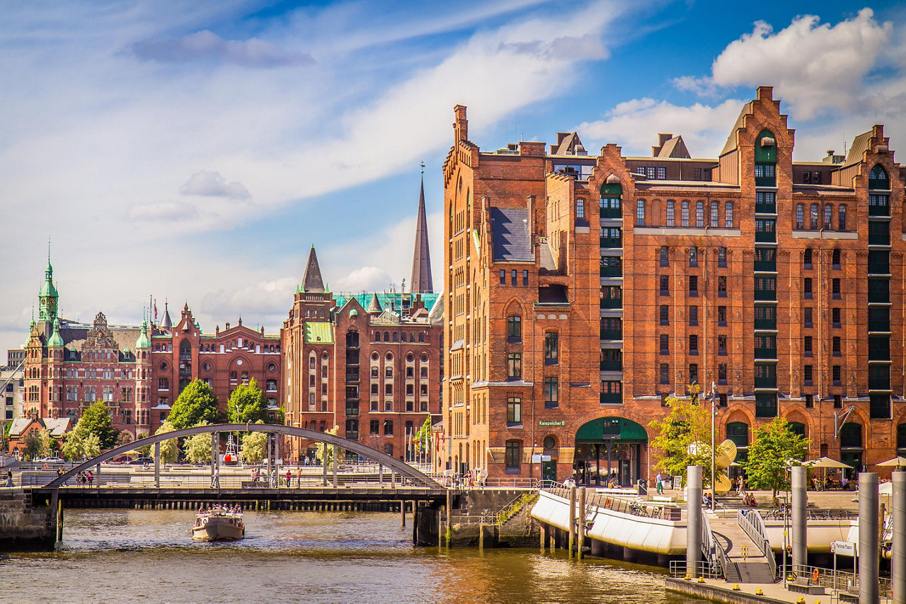 Historic buildings in Hamburg, Germany