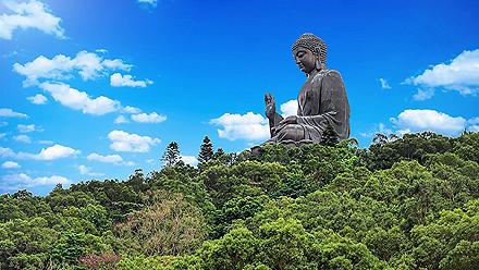 The Giant Buddha Monastery in Hong Kong, Lantau Island