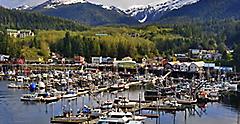 Boats Docked by the Harbor, Ketchikan, Alaska