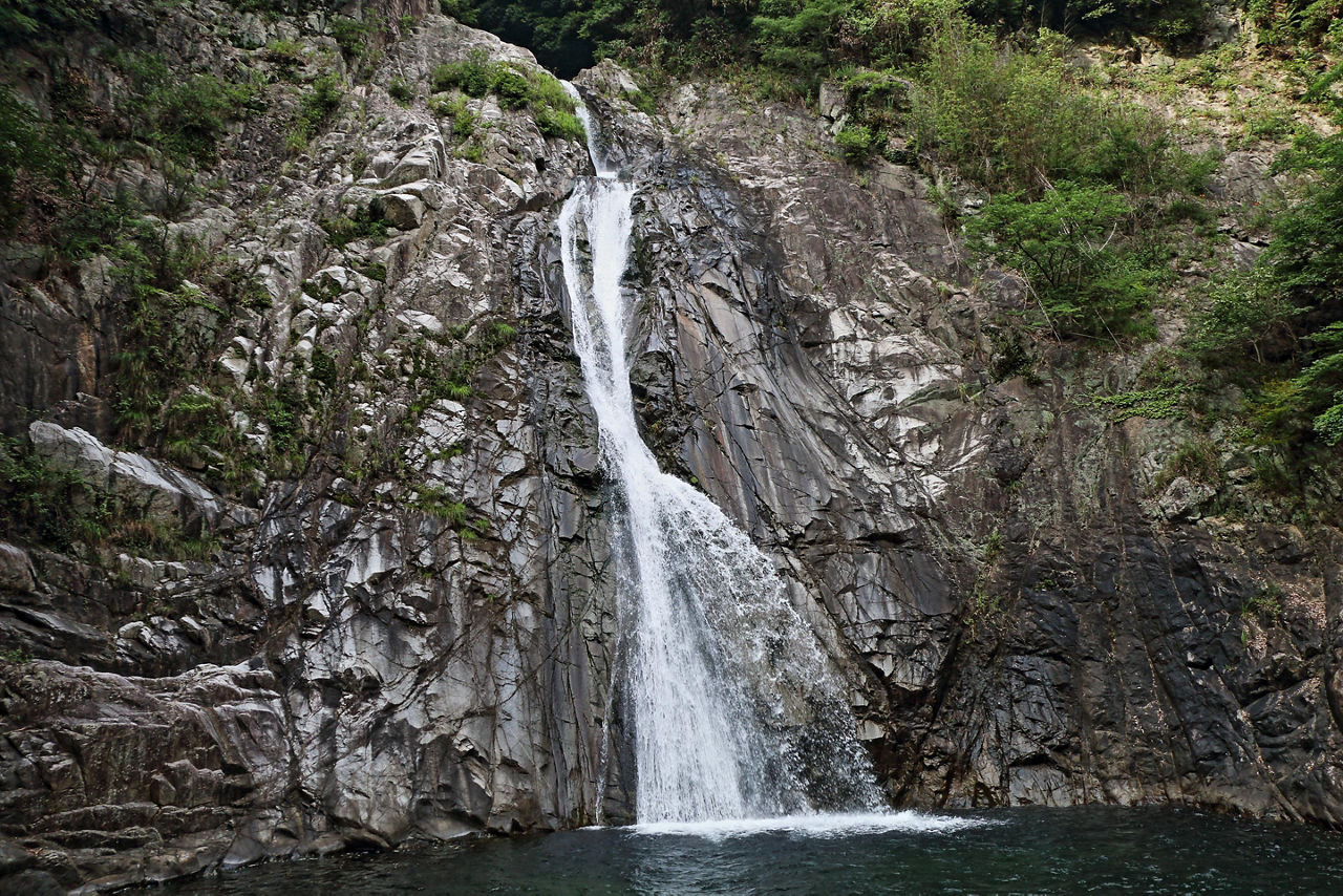 The Nunobiki Falls in Kobe, Japan
