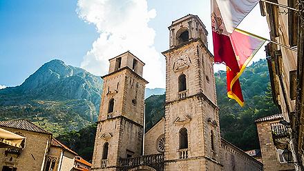The Kotor Cathedral in Kotor, Montenegro