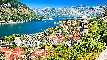 View of the city of Kotor, Montenegro