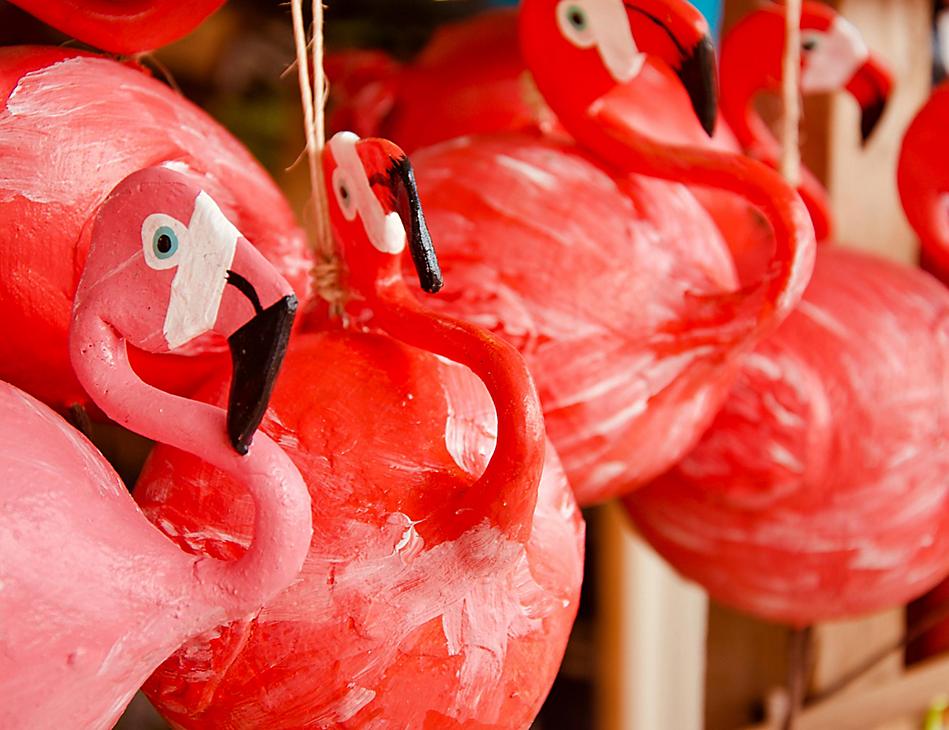 Kralendijk, Bonaire, Flamingo Shaped Souvenirs