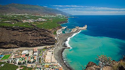 Volcanic coastal view of La Palma, Canary Islands