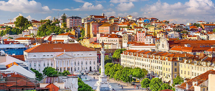 View of the Lisbon cityscape