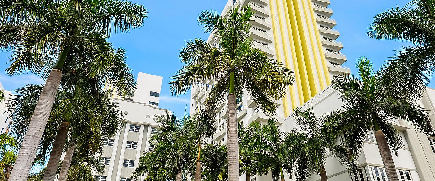 Art Deco Hotels Collins Avenue, Miami, Florida