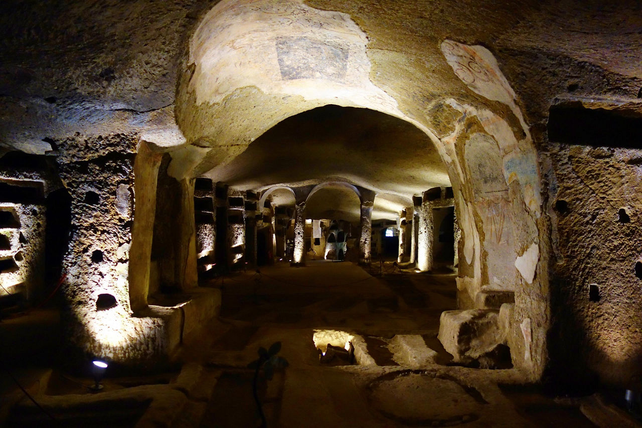 The Catacombs of San Gennaro in Italy