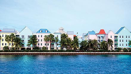 Colorful Homes Architecture, Nassau, Bahamas