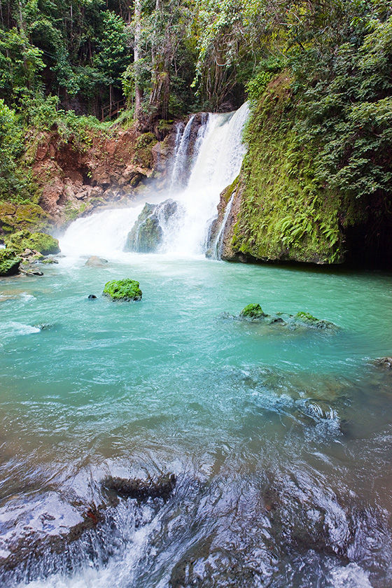 Dunn's River waterfalls in Ocho Rios, Jamaica