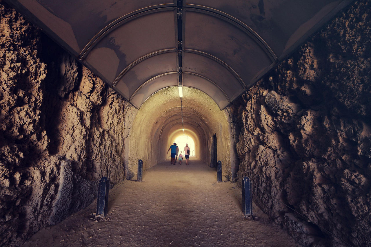An underground tunnel in Perth, Australia