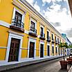 Viejo San Juan Yellow Buildings, Ponce, Puerto Rico